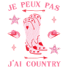 I CAN'T COUNTRY RODEO BOOT GIRL