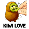 Kiwi Love Kawaii Manga Kiwi Fruit