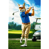 Humanoid Coyote Golfer in Action