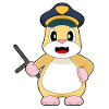 Hamster Policier Bâton Police