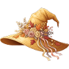 Autumnal flower hat