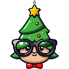 Festive Geek Christmas Character