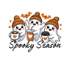 👻 Spooky Season – Sweet Ghosts with Coffee 🎃
