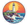 Lighthouse at sunset
