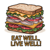  Sandwich Illustration with Motivational Quote