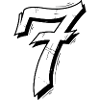 Ornate number seven design