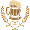 Zünftiger Bierkrug - Volksfest & Biergarten
