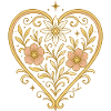 Blumenherz mit Edelweiß
