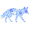 Nordic Floral - Heller Blaufuchs