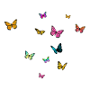 Schöner Mädchenname mit Schmetterlingen ADRIELLE