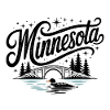 Minnesota - Souvenir USA State Design