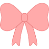 Delicate Pink Bow Illustration