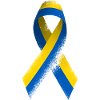 Ukraine ribbon peace flag