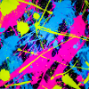 Abstrakter Neonfarbfleck