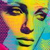 Buntes Pop-Art-Porträt