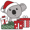 Koala Christmas Gift Winter Animals Koalas
