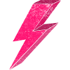 Bright Pink Lightning Design 3D