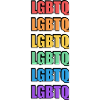 Lebendiges Regenbogen-LGBTQ-Pride-Design