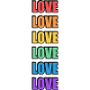 Rainbow Love LGBT Pride