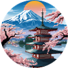 Serene Japanese Mountain Landscape