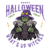 Scary Witches Halloween Motif