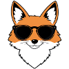 Fuchs mit Sonnenbrille