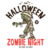 Scary Zombie Mummy Skull Halloween Design