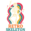 Retro Skeleton Dance Motif