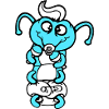 Raupe Baby Rassel Windel Schnuller Kind geboren