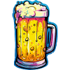 Bier Comic Bierglas