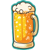 Icône en verre de bière