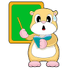 hamster professeur tableau école