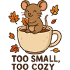 Cuddly mouse ritual in autumn