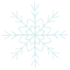 Intricate Snowflake Line Art Design