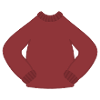 Rostrot Kuscheliger Strickpullover