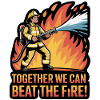 Firefighter Unity Inspirational Design