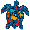 Eco-Friendly Turtle with Waste Art
