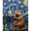 Bieber Van Gogh Style Starry Night