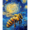 Biene Van Gogh Style Starry Night
