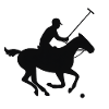 Galloping Jockey Silhouette Design