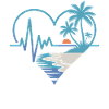 Sunset in the palm trees