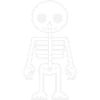 Retro-style skeleton design