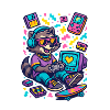 Raccoon Gamer