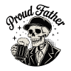 Skull Father Cheers Tee