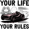 Retro Futuristic Race Car Design