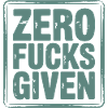 Bittersüßes Zero Fucks Design