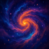 Vortex galactique dans l’espace