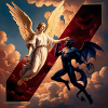 Angel et Démon en Conflit Céleste