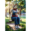 Humanoid Kangaroo on Swing