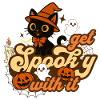 Whimsical Halloween Cat Design